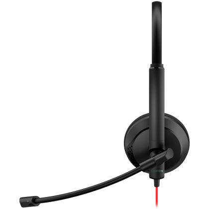 CANYON PC headset HS-07 PC Mic 3.5/USB Flat 2.8m Black