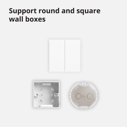 Aqara Smart Wall Switch H1 (with neutral, double rocker): Model: WS-EUK04; SKU: AK074EUW01