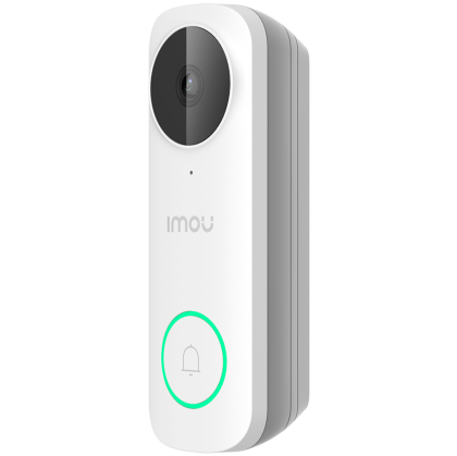 Imou Doorbell DB61i Wi-Fi, 4MP, H265, up to 15 fps, 2.0 mm lens, IR up to 5m, FOV 164°, Built-in Mic & Speaker, Micro SD up to 256 GB, Human Detection, Notification, DC12/24V, <0.7A, IP65