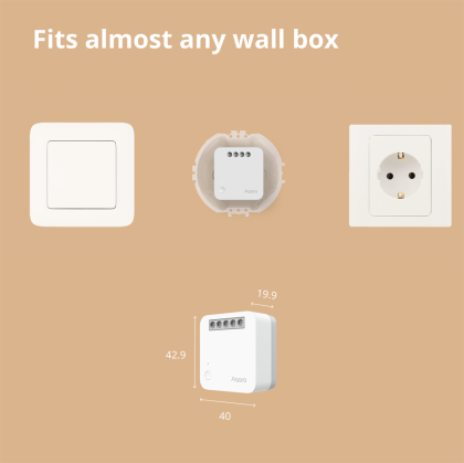 Aqara Single Switch Module T1 (With Neutral): Model No: SSM-U01; SKU: AU001GLW01