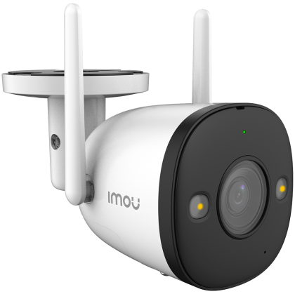 Imou Bullet 2, full color night vision Wi-Fi IP camera, 4MP, 1/2.7" progressive CMOS, H.265/H.264, 25fps@1440, 2.8mm lens, field of view: 104°, IR up to 30m, 16xDigital Zoom, 1xRJ45, Micro SD up to 256GB, Built-in Mic&Speaker, Motion Detection, IP67