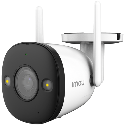 Imou Bullet 2, full color night vision Wi-Fi IP camera, 4MP, 1/2.7" progressive CMOS, H.265/H.264, 25fps@1440, 2.8mm lens, field of view: 104°, IR up to 30m, 16xDigital Zoom, 1xRJ45, Micro SD up to 256GB, Built-in Mic&Speaker, Motion Detection, IP67