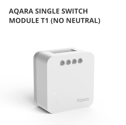 Aqara Single Switch Module T1 (No Neutral): Model No: SSM-U02; SKU: AU002GLW01