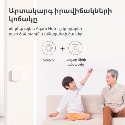 Aqara Wireless Mini Switch: Model No: WXKG11LM; SKU: AK010UEW01