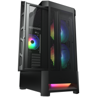 COUGAR AIRFACE RGB PC Case, Mid Tower, Black