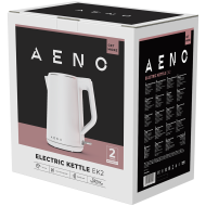 AENO Electric Kettle EK2: 1850-2200W, 1.5L, Strix, Double-walls, Non-heating body, Auto Power Off, Dry tank Protection