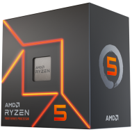 AMD CPU Desktop Ryzen 5 6C/12T 7600 (5.2GHz Max, 38MB,65W,AM5) box, with Radeon Graphics and Wraith Stealth Cooler