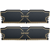 Lexar 32GB Kit (2x16GB) THOR DDR5 6000 CL38 1.3V Memory with heatsink, Dual pack, Black Color