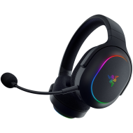 Razer Barracuda X Chroma, Gaming Headset, Black, Oval Ear Cushions, 2.4 GHz Wireless / Bluetooth, Breathable Fabric with Memory Foam Cushions, Detachable Razer™ HyperClear Cardioid Mic, 7.1 Surround sound: Only available on Windows 10 64-bit (or higher)