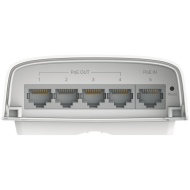 TP-Link SG2005P-PD Omada 5-Port Gigabit Smart Switch with 1-Port PoE++ In and 4-Port PoE+ Out, 1×Gigabit PoE++ input Ports, 4×Gigabit PoE+ output Ports, max 64 W PoE Power(90W PoE++ input),pole-mounting/wall-mounting,IP55,802.1Q VLAN,STP/RSTP/MSTP