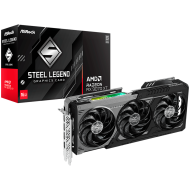 ASROCK Video Card AMD Radeon RX 9070 XT Steel Legend Dark 16GB GDDR6, 256-bit, 3x DisplayPort 2.1a, 1x HDMI 2.1b, 298 x 131 x 58 mm, 2.9-slot, recomended PSU 800W, 2x 8-pin pwoer connector, 90-GA5VZZ-00UANF