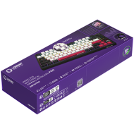 LORGAR KBP7075W, Wireless 75% Mechanical Gaming Keyboard Pro, Black/red, EN layout