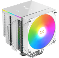 AK6 Dual Digital Arctic (WH, ARGB & Digital LED Panel Top Cover, 2PCS ARGB PWM Fan, Intel Backplate, Mini ARGB LED Controller)