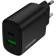 CANYON charger OnCharge 250 25W 1xPD 1xQC EU Black