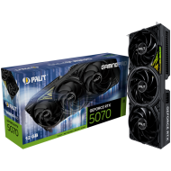PALIT GeForce RTX 5070 GamingPro 12GB GDDR7 192 bit, 1x HDMI 2.1b, 3x DP 2.1b, 3 Fan, 1x 16-pin pwr connector, 650W, board size 331.9 x 127.1 x 60 mm, NE75070019K9-GB2050A