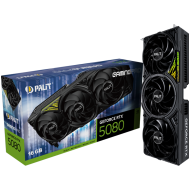 PALIT GeForce RTX 5080 GamingPro V1 16GB GDDR7, 256 bit, 1x HDMI 2.1b, 3x DP 2.1b, 3 Fan, 1x 16-pin pwr connector, 850W, 331.9 x 127.1 x 60 mm, NE75080019T2-GB2031Y