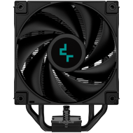 DeepCool AK400 ZERO DARK PLUS, CPU Air Cooler, 2x120mm FDB PWM Fan, Core Touch Technology 2.0, 4 Heatpipes, LGA1851/1700/1200/115x, AMD AM5/AM4, 127x123x155 mm(LxWxH), 3Y, R-AK400-BKNNMD-G-1