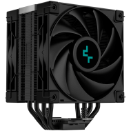 DeepCool AK400 ZERO DARK PLUS, CPU Air Cooler, 2x120mm FDB PWM Fan, Core Touch Technology 2.0, 4 Heatpipes, LGA1851/1700/1200/115x, AMD AM5/AM4, 127x123x155 mm(LxWxH), 3Y, R-AK400-BKNNMD-G-1
