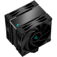 DeepCool AK400 ZERO DARK PLUS, CPU Air Cooler, 2x120mm FDB PWM Fan, Core Touch Technology 2.0, 4 Heatpipes, LGA1851/1700/1200/115x, AMD AM5/AM4, 127x123x155 mm(LxWxH), 3Y, R-AK400-BKNNMD-G-1