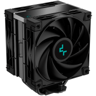 DeepCool AK400 ZERO DARK PLUS, CPU Air Cooler, 2x120mm FDB PWM Fan, Core Touch Technology 2.0, 4 Heatpipes, LGA1851/1700/1200/115x, AMD AM5/AM4, 127x123x155 mm(LxWxH), 3Y, R-AK400-BKNNMD-G-1