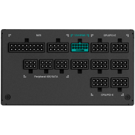 DeepCool PX1000-P, 1000W, 80 Plus PLATINUM, Fully Modular, Flat Black Cables, 135mm FDB Fan, Fluid Dynamic Bearing, 150x160x86mm (W x L x H), ATX 3.0, OPP/OVP/SCP/OTP/OCP/UVP/NLO/SIP, 12Y, R-PXA00P-FC0B-EU