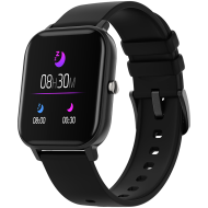 CANYON Wildberry SW-74, Smart watch, 1.3inches TFT full touch screen, Zinic+plastic body, IP67 waterproof, multi-sport mode, compatibility with iOS and android, black body with black silicon belt, Host: 43*37*9mm, Strap: 230x20mm, 45g
