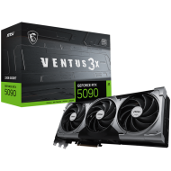 MSI Video Card Nvidia GeForce RTX 5090 32G VENTUS 3X OC, 32GB GDDR7, 512bit, Effective Memory Clock: 28000MHz, Boost: 2437 MHz, 21760 CUDA Cores, PCIe 5.0, 3x DP 2.1b, HDMI 2.1b, RAY TRACING, Triple Fan, 1x16pin, 1000W Recommended PSU, 3Y
