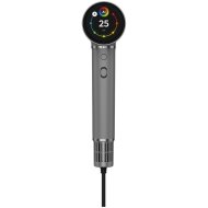 High Speed Hair Dryer, Grey, 220V-240V~50-60Hz, 1500W, Voice Control, Ionizer, Touch LCD, Infrared Nursing, Infrared Distance Protection, AI Control, Gravity Sensor 110000RPM, Noise less than 67dB