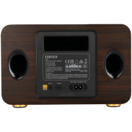 Edifier D32 2.1 Speaker, BT V5.3, Wi-Fi, AUX, USB-C, 1x 4-inch Midrange Driver, 2x 1-inch Tweeters, 60W (RMS), Black Walnut