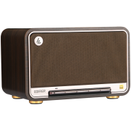 Edifier D32 2.1 Speaker, BT V5.3, Wi-Fi, AUX, USB-C, 1x 4-inch Midrange Driver, 2x 1-inch Tweeters, 60W (RMS), Black Walnut
