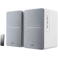 Edifier R1280T 2.0 Bookshelf Speakers, RCA, 0.5-inch Tweeters, 4-inch Drivers, 42W (RMS), Control Knobs and Remote Control, White