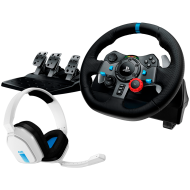 LOGITECH G29 Driving Force Racing Wheel for PlayStation5 and PlayStation4 - WHITE - USB