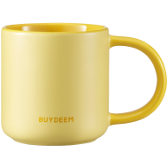 BUYDEEM Ceramic Mug 300 ml, model CD1018, color Mellow Yellow