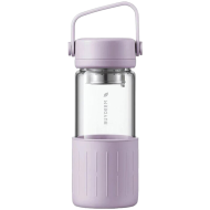 BUYDEEM Portable glass tea bottle 400 ml, model CD1008, color Petal Purple