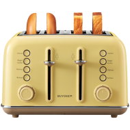 BUYDEEM 4 Slice Toaster, model DT640E, color Mellow Yellow, EU
