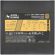 Super Flower Leadex III Gold 750W ATX 3.1, 80 Plus Gold, Fully Modular, Flat Black Cables, 140mm Fan, 150mmx150mmx86mm, 7 Year Warranty