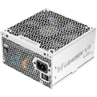 Super Flower Leadex VII Platinum PRO 850W ATX 3.1, 80 Plus Platinum, Fully Modular, Flat White Cables, 140mm Fan, 150mmx150mmx86mm, White, 10 Year Warranty