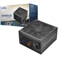 Super Flower Leadex III Gold 850W ATX 3.1, 80 Plus Gold, Fully Modular, Flat Black Cables, 140mm Fan, 150mmx150mmx86mm, 7 Year Warranty