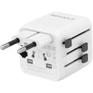 CANYON Travel Adapter OnTour One EU/UK/US/AUS   White