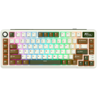 ROYAL KLUDGE RK L75 Palm Green Gaming Keyboard Cream switch