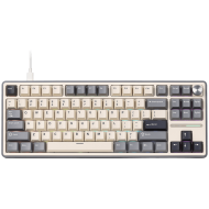 ROYAL KLUDGE R87Pro Half Grey Gaming Keyboard Creamy switch