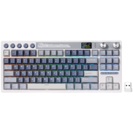 ROYAL KLUDGE RK M87 Ocean Blue Gaming Keyboard Cream switch