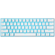 ROYAL KLUDGE RK61 White Gaming Keyboard Red switch