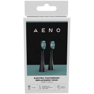 AENO Replacement toothbrush heads, Black, Dupont bristles, 2pcs in set (for ADB0002S/ADB0001S)