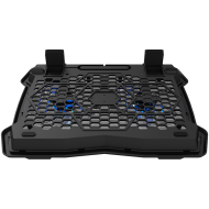 CANYON NS03, Cooling stand dual-fan with 2x2.0 USB hub, support up to 10”-15.6” laptop, ABS plastic and iron, Fans dimension:125*125*15mm(2pcs), DC 5V, fan speed: 800-1000RPM, size:340*265*30mm, 435g