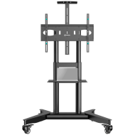 ONKRON Mobile TV stand for 32"-75" up to 50 kg, black
