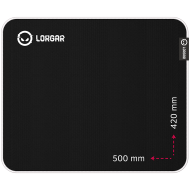 Lorgar Legacer 755, Gaming mouse pad, Ultra-gliding surface, Purple anti-slip rubber base, size: 500mm x 420mm x 3mm, weight 0.45kg