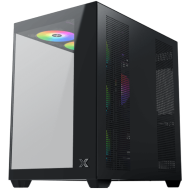 Aqua V Air (Black, ATX, U3x2+Type C, 2PCS TG, 6PCS Z22A Reverse & 1PC Z22A & ARGB Remote Control Kit)