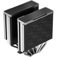 DeepCool AK620, CPU Air Cooler, 2x120mm PWM Fan, TDP 260W, 6 Heatpipes, LGA2066/2011-v3/2011/1700/1200/115x, AMD AM5/AM4, 129x138x160 mm(LxWxH), 3Y, R-AK620-BKNNMT-G