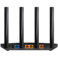 AX1500 Dual-Band Wi-Fi 6 RouterSPEED: 300 Mbps at 2.4 GHz + 1201Mbps at 5 GHzSPEC: 4× Antennas, 1GHz Dual Core CPU, 1× Gigabit WAN Port + 3× Gigabit LAN Ports, 1024-QAM, OFDMAFEATURE: Tether App, WPA3, Access Point Mode, IPv6 Supported, IPTV, Bea